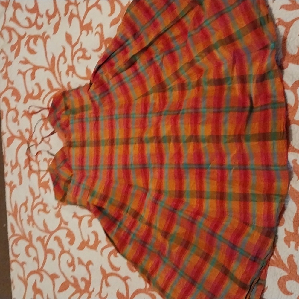 Isaac Mizrahi for Target 20th Anniversary Collection Pink and Orange Plaid Dress